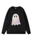 Vintage 1980er Halloween Geist Kürbis Sweatshirt