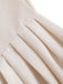 [Übergröße] Beige 40er Ärmelloses Kleid mit Schnürung