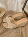 Beige Sandalen mit Zehen und Raffia