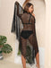 70er Beach Netz- & Cover-Up mit Fransen