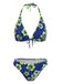 Tropischer Bikini mit Blumenmuster aus den 1960er Jahren – Vintage-Mode, Retro-Stil
