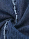 Weite, blaue Denim-Latzhose aus den 1970er-Jahren mit ausgefransten Kanten für einen klassischen, retro-inspirierten Streetwear-Look