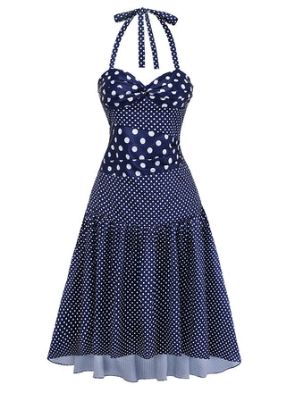 40er Kleid mit Plissee und Asymmetrisch
