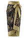 Brauner 70er Badeanzug & Cover-Up mit Print und Zebra