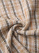 Khaki 1940er Vintage Patchwork Langärmel Kleid
