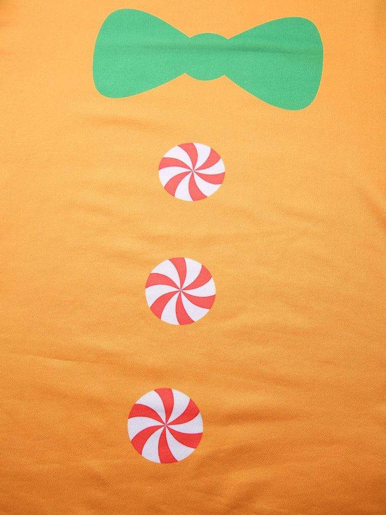 Gelb 1960er Lebkuchen Cosplay Kleid