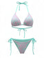 80er Bikini-Set mit Paisley und Neckholder
