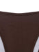 80er Satin-Bikini-Set mit Rüschen und Sonne