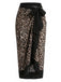 1930er Tief V-Ausschnitt Criss Kreuzen Halfter Leopard Bademode & Abdeckung Up