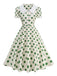 50er Swingkleid mit Peter-Pan-Kragen und Polka-Dots
