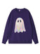 Vintage 1980er Halloween Geist Kürbis Sweatshirt