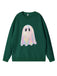 Vintage 1980er Halloween Geist Kürbis Sweatshirt