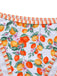 Orangefarbenes Tankini-Set mit Fruchtmuster im Stil der 1950er Jahre mit Haltertop