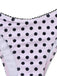Rosa 1950er Halter Polka Punkte Bogen Tankini Set