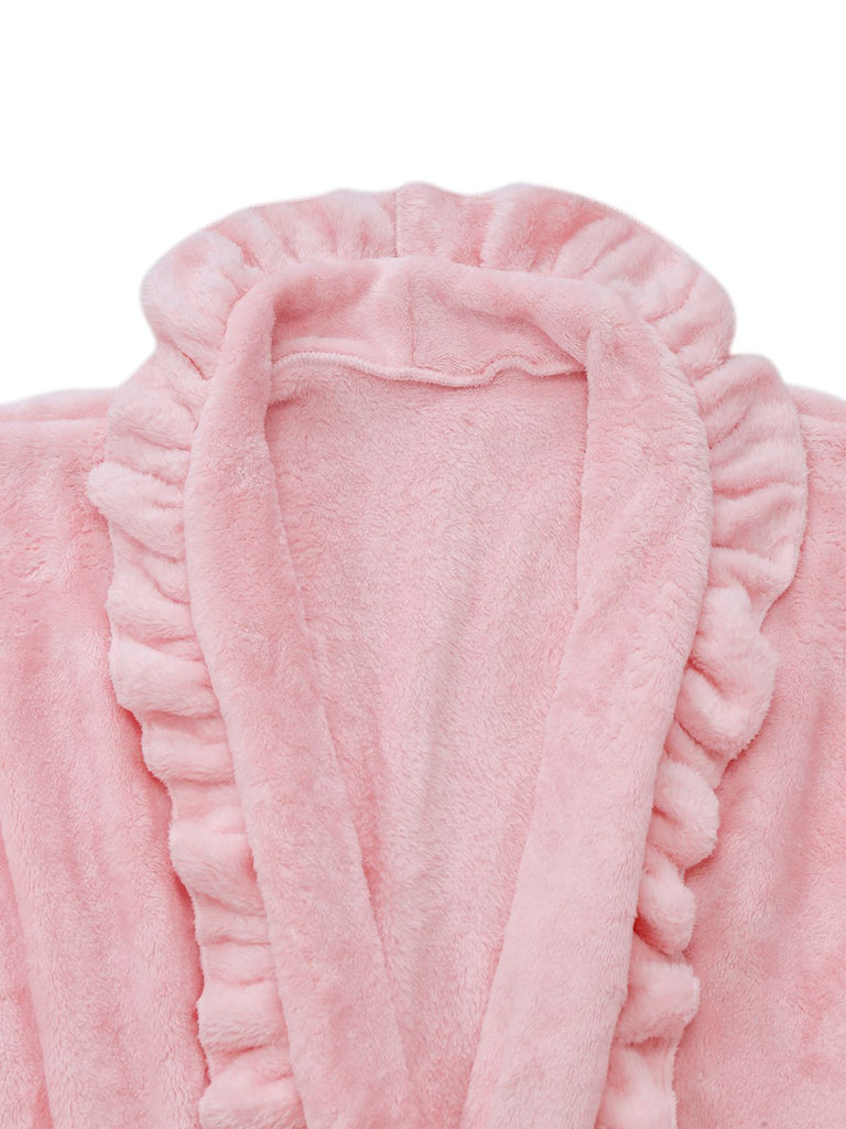 1930er Langarm Flanell Pajama Robe