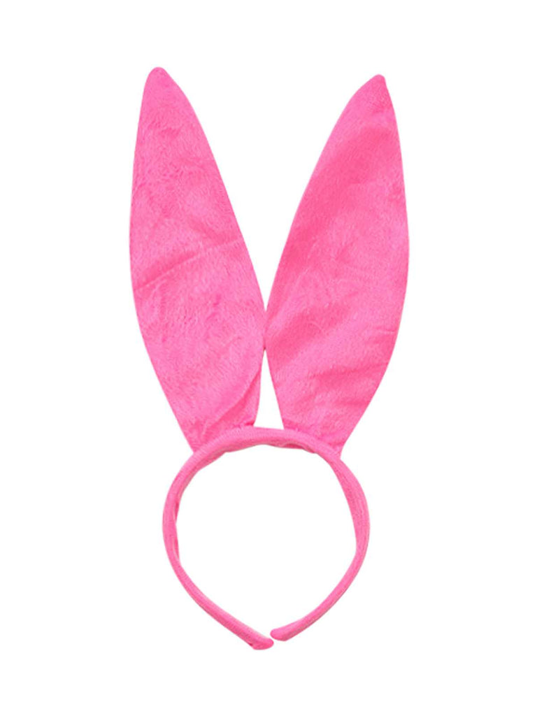 1980er Solide Latex Hasenkostüm Kleid Mit Ohren Stirnband