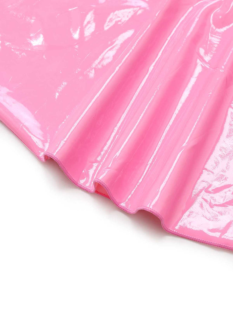 1980er Solide Latex Hasenkostüm Kleid Mit Ohren Stirnband