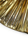 Gold 1960er Metallisch Plissiertes Hollow Party Träger Kleid