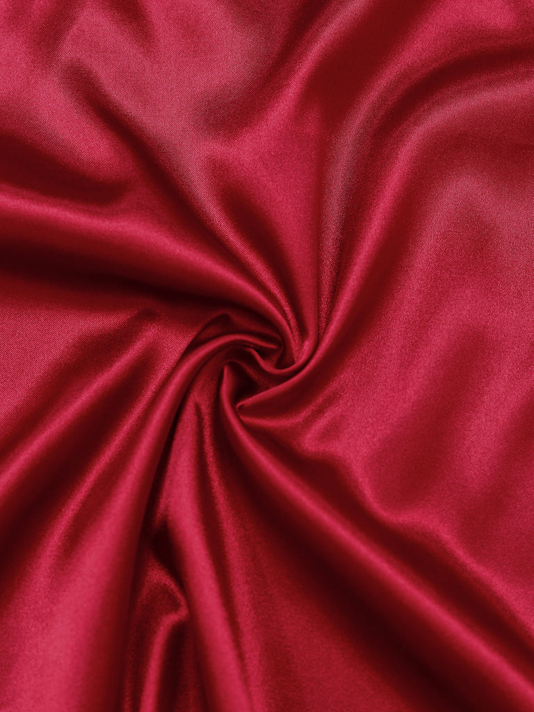 1960er Spaghetti Träger Satin Spitze Nachthemd