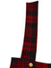 Rot 1970er Plaids Tasten Suspender Rock