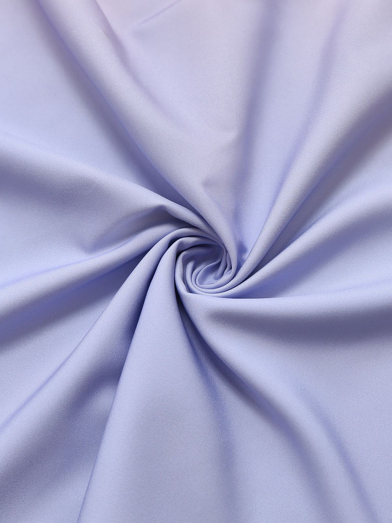 40er Kleid mit Ombre, Neckholder und V-Ausschnitt in Mehrfarbig