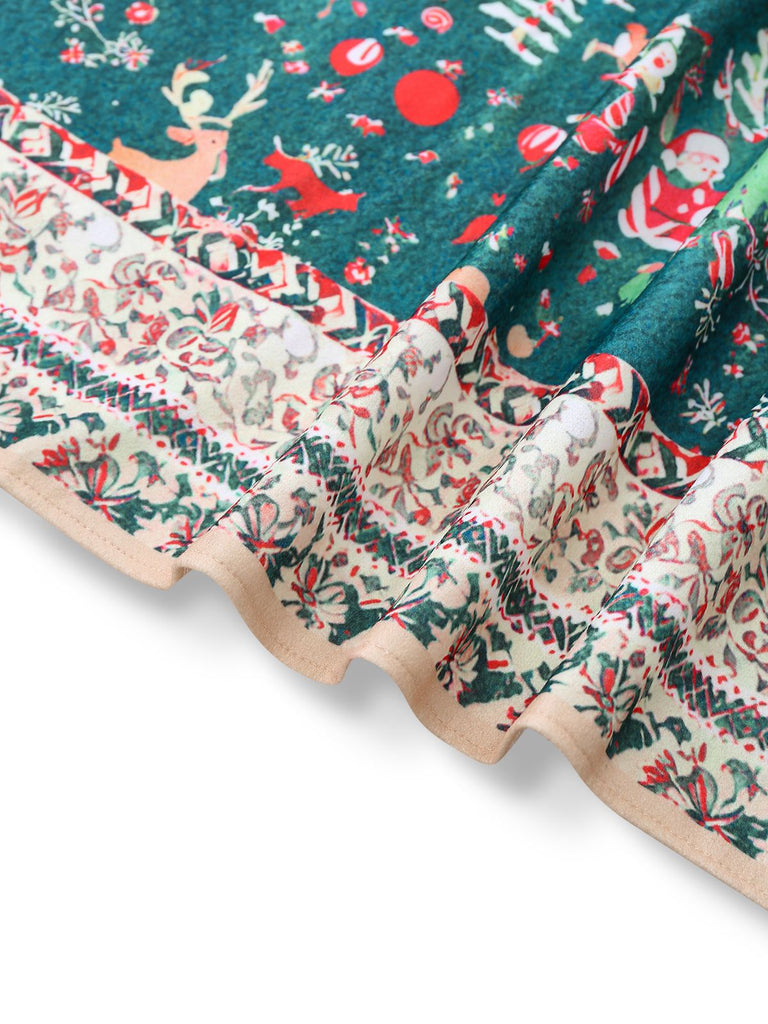 1950er Weihnachten Hooded Cape Mantel