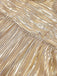 Gold 1930er Metallisch Abgestuft Spaghetti Träger Kleid