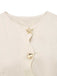 Beige 1960er Seestern Hülse Tasten Ärmellos Kleid