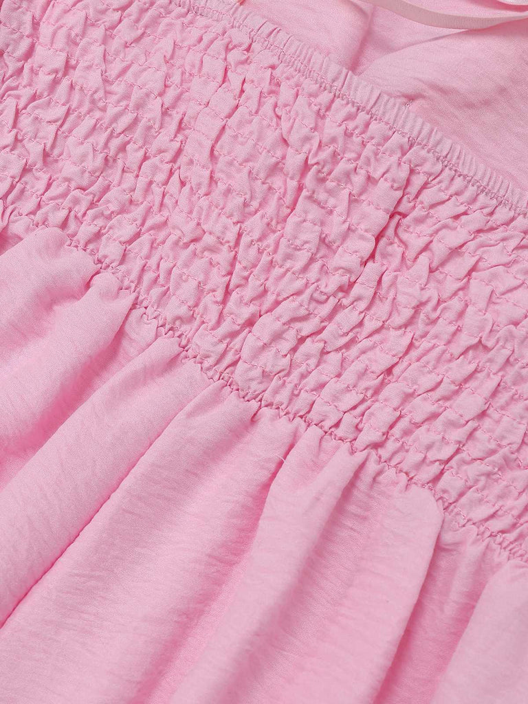 1970er Welle-Trimmen Spaghetti Träger Weites Bein Jumpsuit