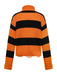 Schwarz & Orange 1950er Halloween Schläger Strick Pullover