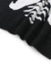 Schwarz 1950er Halloween Skeleton Druck Strick Pullover