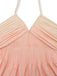40er Kleid mit Ombre, Neckholder und V-Ausschnitt in Mehrfarbig