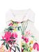 50er Shirtkleid mit Blumen-Print und Neckholder