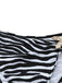 Schwarz & Weiß 1960er Zebra Druck Seestern Akzente Bikini Set