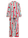 1950er Weihnachten Lebkuchen Zuckerstange Pyjama Set