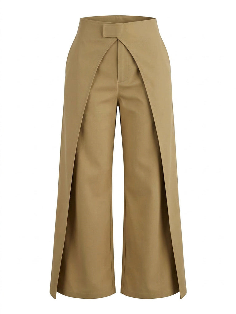 1940er Uni Crisscross Wide-Leg Hose