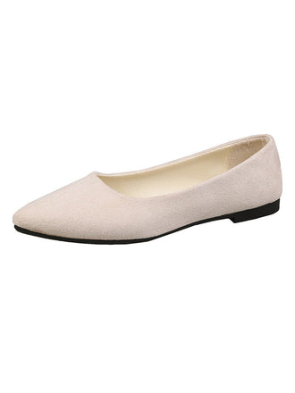 Slip-On Loafers Spitze Zehenpartie Flache Schuhe