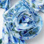 Blau 1930er Halter Blumen 3D-Rose Badeanzug