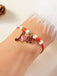 Herz Liebe Verstellbar Gewebt Valentinstag Armband