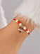 Herz Liebe Verstellbar Gewebt Valentinstag Armband