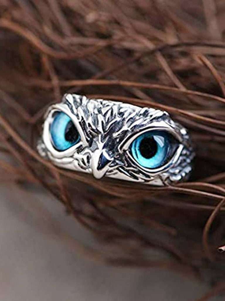Vintage Böser Blick Eule Ring