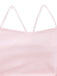 30er Satin-Maxikleid mit Spaghettiträger und Rüschen