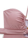 Rosa 40er Badeanzug mit Neckholder und Criss-Cross