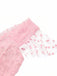 Rosa 50er Netzkleid mit Herzausschnitt und Polka-Dots