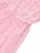 Rosa 50er Netzkleid mit Herzausschnitt und Polka-Dots