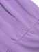 Lila 50er Kleid mit Reverskragen und A-Linie