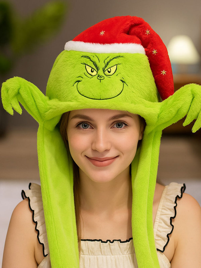 Braun Ren Herz-Pfote Plüsch Hut mit Bewegliche Ohren