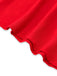 Nahaufnahme von rotem Stoff vor weißem Hintergrund