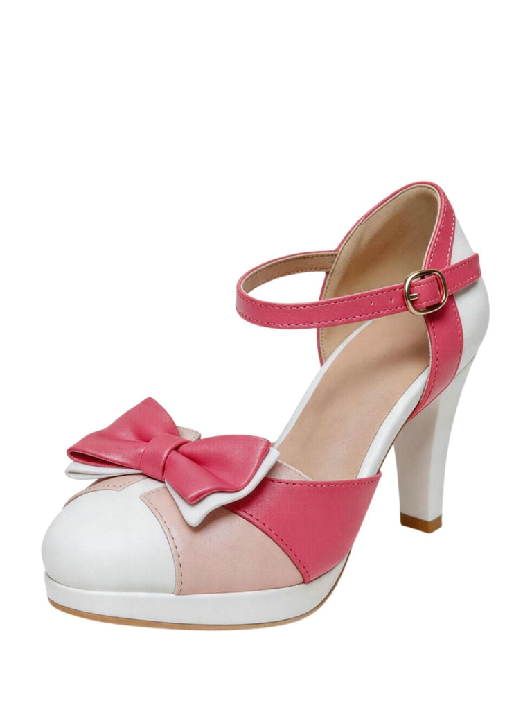 Retro Schuhe mit Schleife und Mary Jane