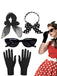 Retro Marienkäfer Accessoire-Set mit Polka-Dots